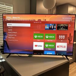 TCL 65” Smart Roku TV