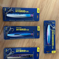 Afico Crossbreed 110 And Hybrid 125 Fishing Jigs New For Sale