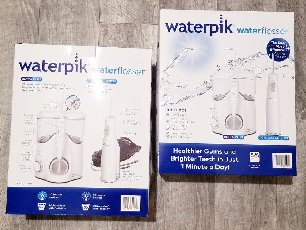 Brand NEW Waterpik Ultra Plus and Cordless Express Water Flosser

