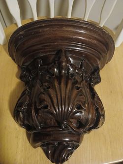 Carved Wood Wall Bracket