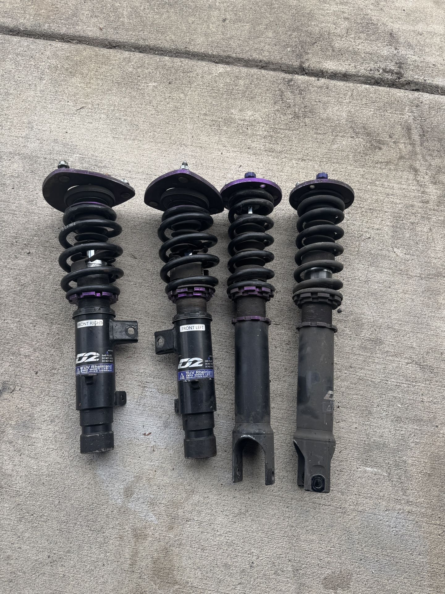 D2 Racing RS Coilovers 13-17 Honda Accord 15-20 Acura TLX