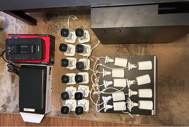 UNV 64ch 8HHD Security Camera System with IPCamPower 24-Port PoE Switch and CyberPower UPS