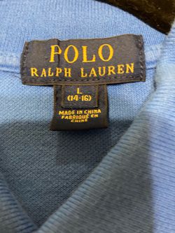 $5- Boy’sPolo Ralph Lauren Kids Blue Shirt Size L