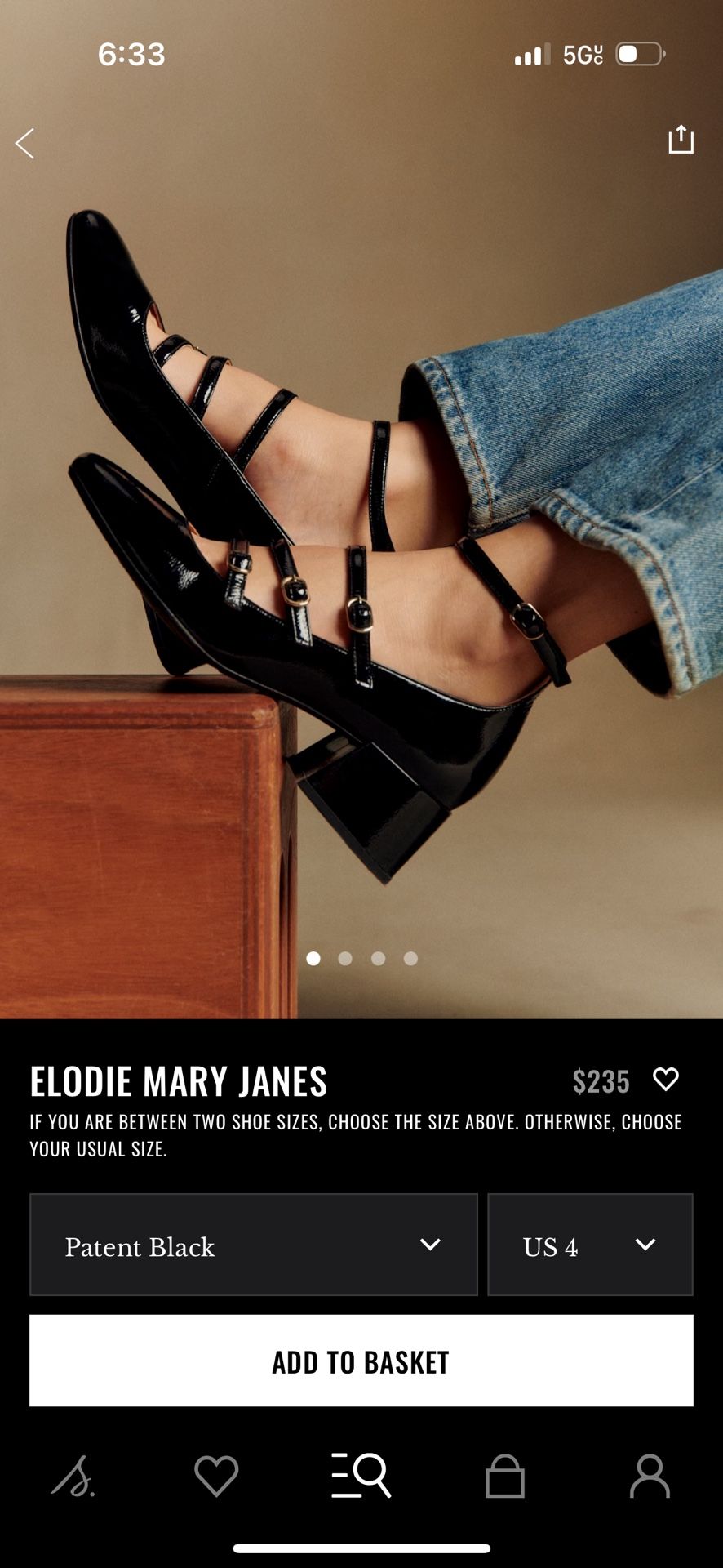 Sézane Elodie Black Heels
