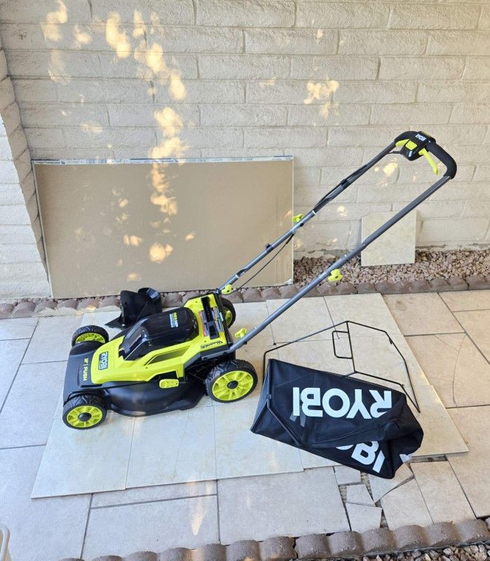 RYOBI HP 18V Brushless 16 in. Lawn Mower (Tool Only)