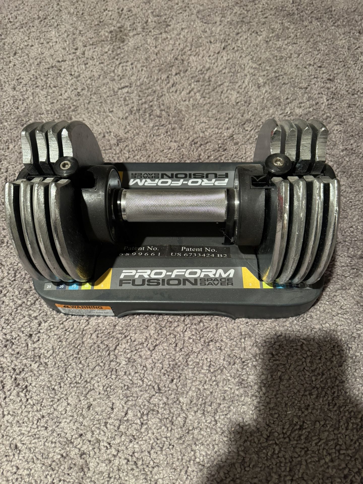 Pro-Form Fusion Space Saver Adjustable Dumbell 25lbs