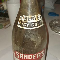 Vintage Antique 32 Oz Sanders Soda Bottle