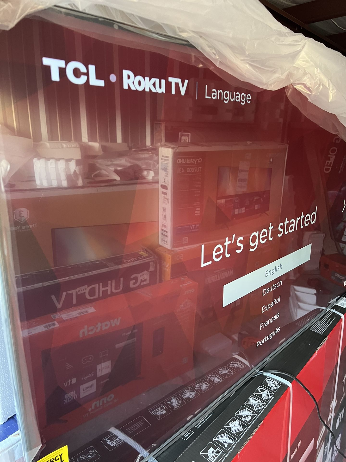 TCL 55” SMART ROKU TV 4K UHD WITH HDR. BRAND NEW NO BOX! PRICE FIRM!