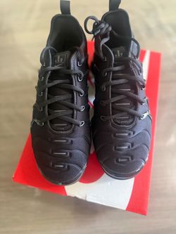 Nike Air VaporMax Plus Triple Black Shoes 924453-004 Vapor Max Size 8