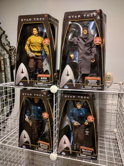 2009 Playmates Toy, STAR TREK COMMAND COLLECTION, SET OF 4.