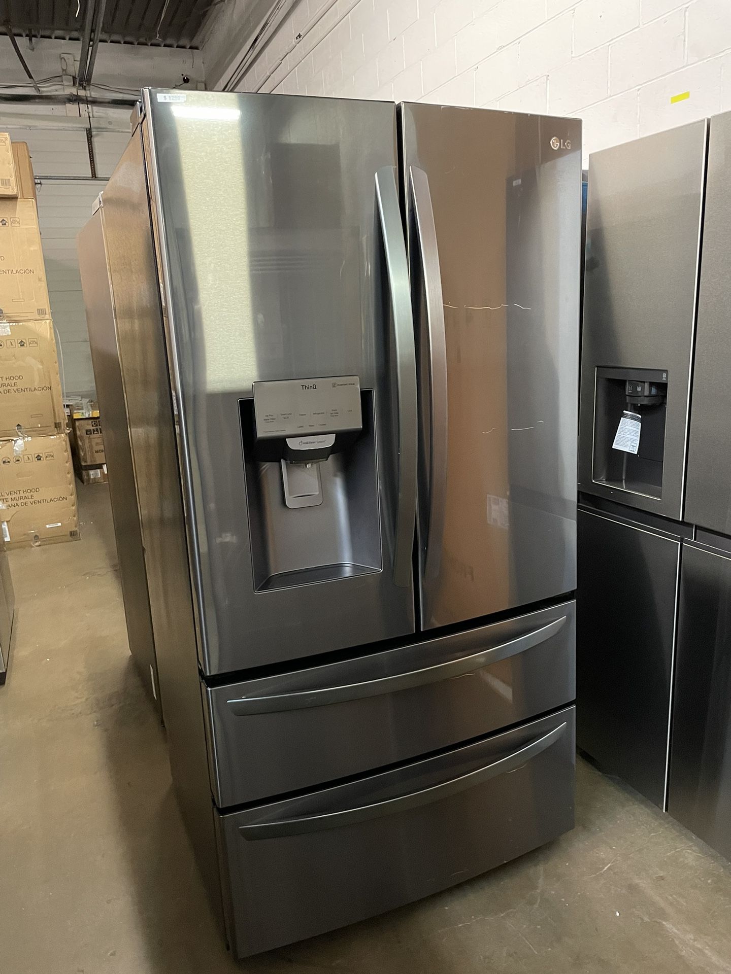 ❄️NEW LG 27.8 Cu.Ft 4-Door French Door Refrigerator Smart Cooling System Black Stainless LMXS28626D