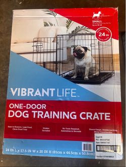 Vibrant Life One-Door Dog Training Crate Small