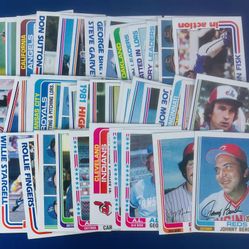 1982 Topps Baseball Card Lot - HOF, All Stars, Rookies, Checklists 