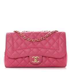 Chanel Lambskin Quilted Medium Mademoiselle Chic Flap Pink