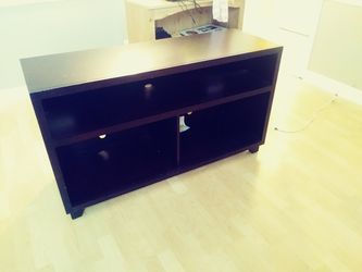 TV Stand Dark Wood Must Go today