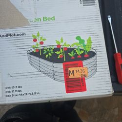 Silver Plant Bed Galvanized