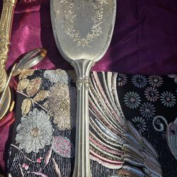 Antique Silver toned Hair Brush