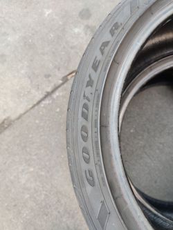 Set 4 used tires 235/40r18 goodyear
