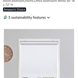 SUNOFF White Blackout Roller Shades Blinds Cordless