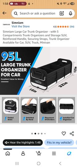 Car Trunk Organizer