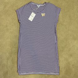 New! Tommy Bahama University of Washington Huskies Sz S Petite UW Jersey Purple Dress