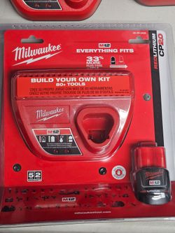 Brand new Milwaukee M12 2.0 battery with battery charger