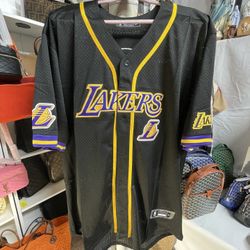 NBA Lakers Nike Baseball Jersey 