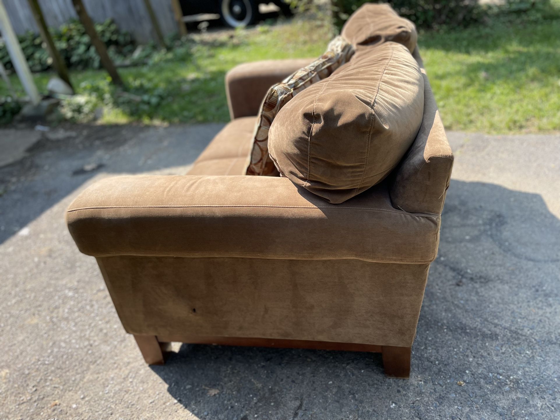 FREE DELIVERY- Brown Sofa - price negotiable