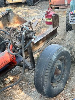 Homemade Hydraulic Log Splitter on Wheels
