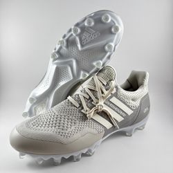 NEW size 11.5 adidas Ultraboost Ultra Boost Football Cleats Gray PRIMEKNIT