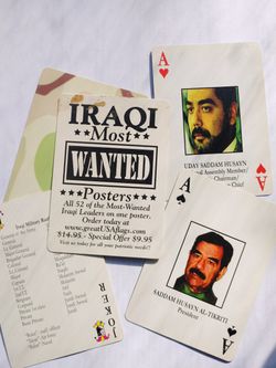 Iraqui Most Wanted Playing Cards
