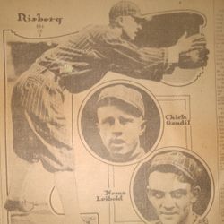 Early Baseball Newspaper Memorabilia 