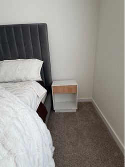 Two fluted nightstands