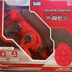 T-Rex Walking With Roar Sound Red Dinosaur