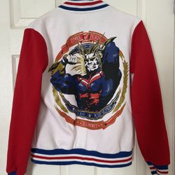 Anime All Might My Hero Academia Varsity Jacket Unisex Small