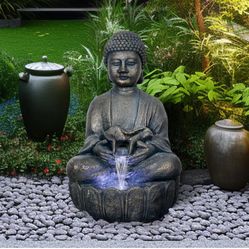 Buddha Water Fountain Of 28.3 Inch 