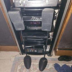 Bose Double Cube Speakers With Stands
