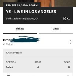 Kanye West ticket 