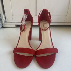 Lulus Red Heels Size 9
