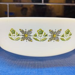 Great vintage Anchor Hocking Fire King “ Meadow Green” casserole dish