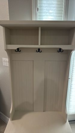 Entry Way Hall Tree Organizer Furniture