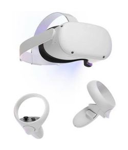 2  Meta quest 2 VR headsets with  controllers