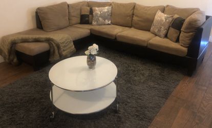 ⭐️⭐️Comfy Sectional Sofa 🛋 Brown ⭐️⭐️🚚