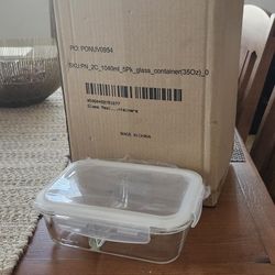 5 Brand New Clear Containers