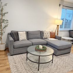 Crate And Barrel Axis Sectional Couch 