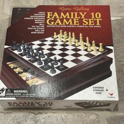 10‑in‑1 Family Games Board + Card Game Set – Used Only Once!