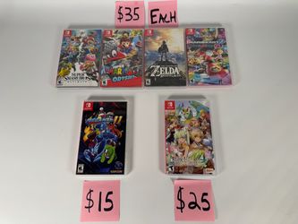 Nintendo Switch game lot Mario Zelda mega man