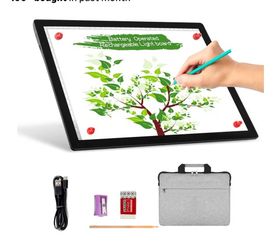 A4 Wireless Battery Powered Light Pad with CaseCopy Board for Artist Drawing Sketching X-ray Viewing new 