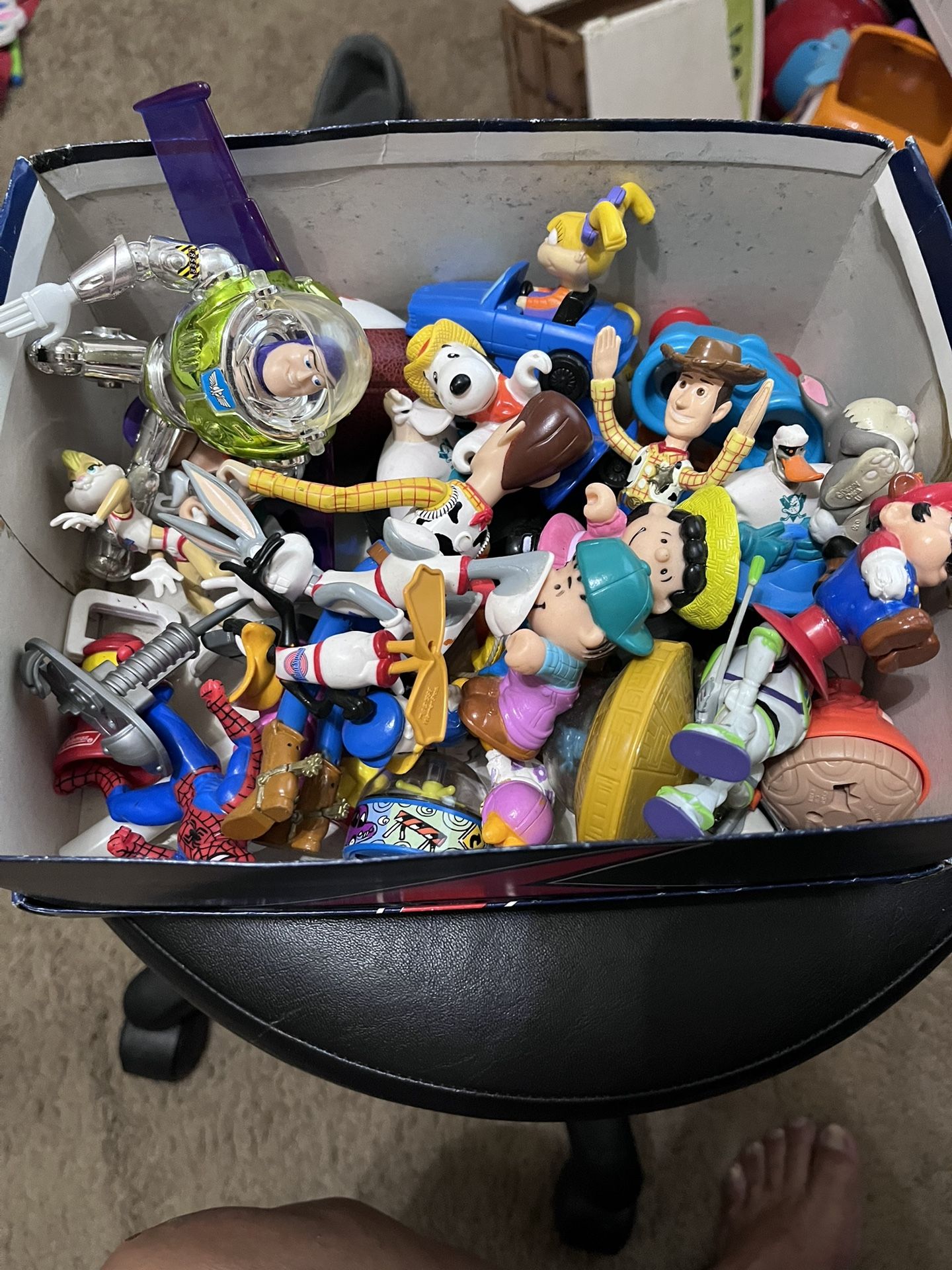 Box Of Toy Figures
