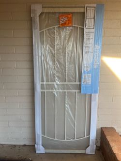 Security screen door